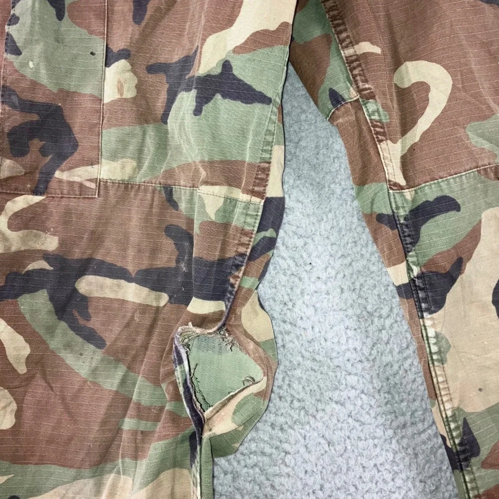 Military Cargo Pants Men Small 30x31 Woodland Camo‎ Hot Weather Combat Ripstop